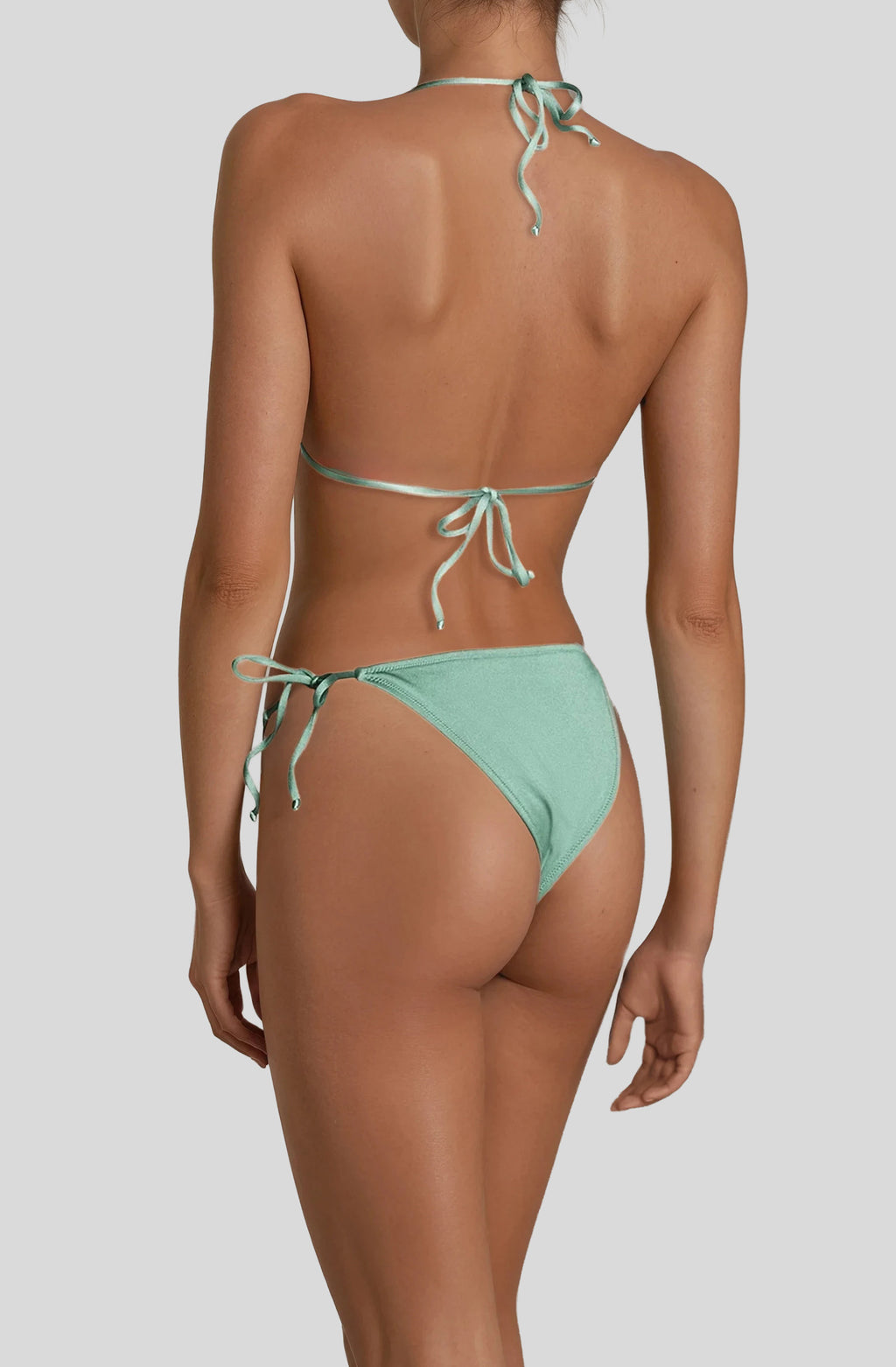 Evan Bottom in Green, back view, ÔNNE swimwear