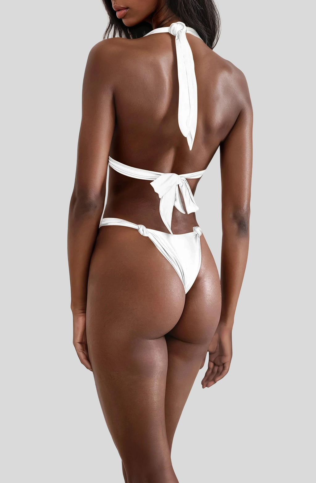 HERA Top in White, back view, ÔNNE swimwear
