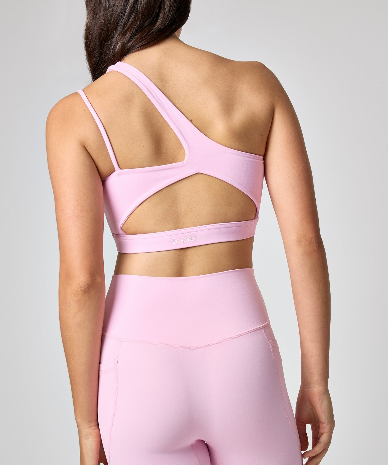 Nora Top in Cherry Pink, back view, ÔNNE activewear