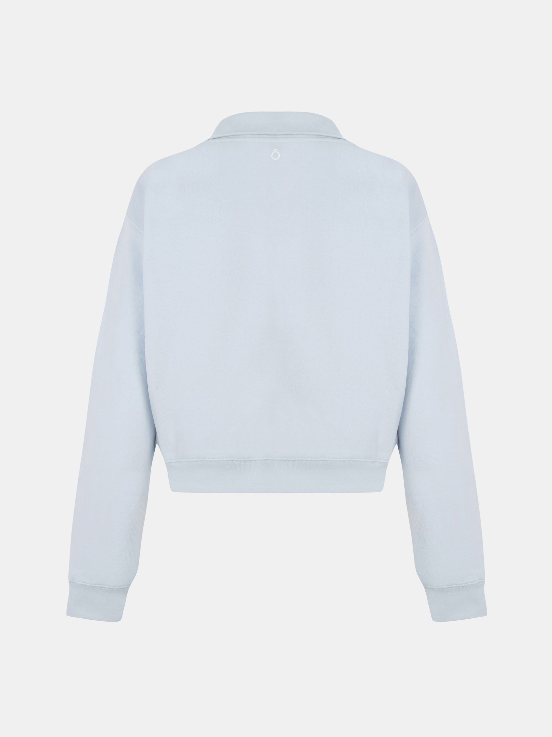 Alma Jacket in Water Blue, silhouette, back, ÔNNE activewear