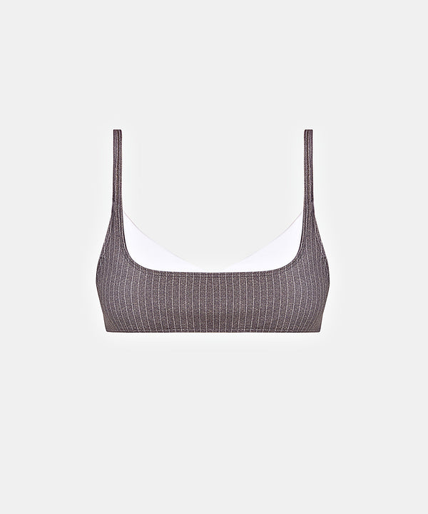 Bacau Top in Grey White, ÔNNE swimwear