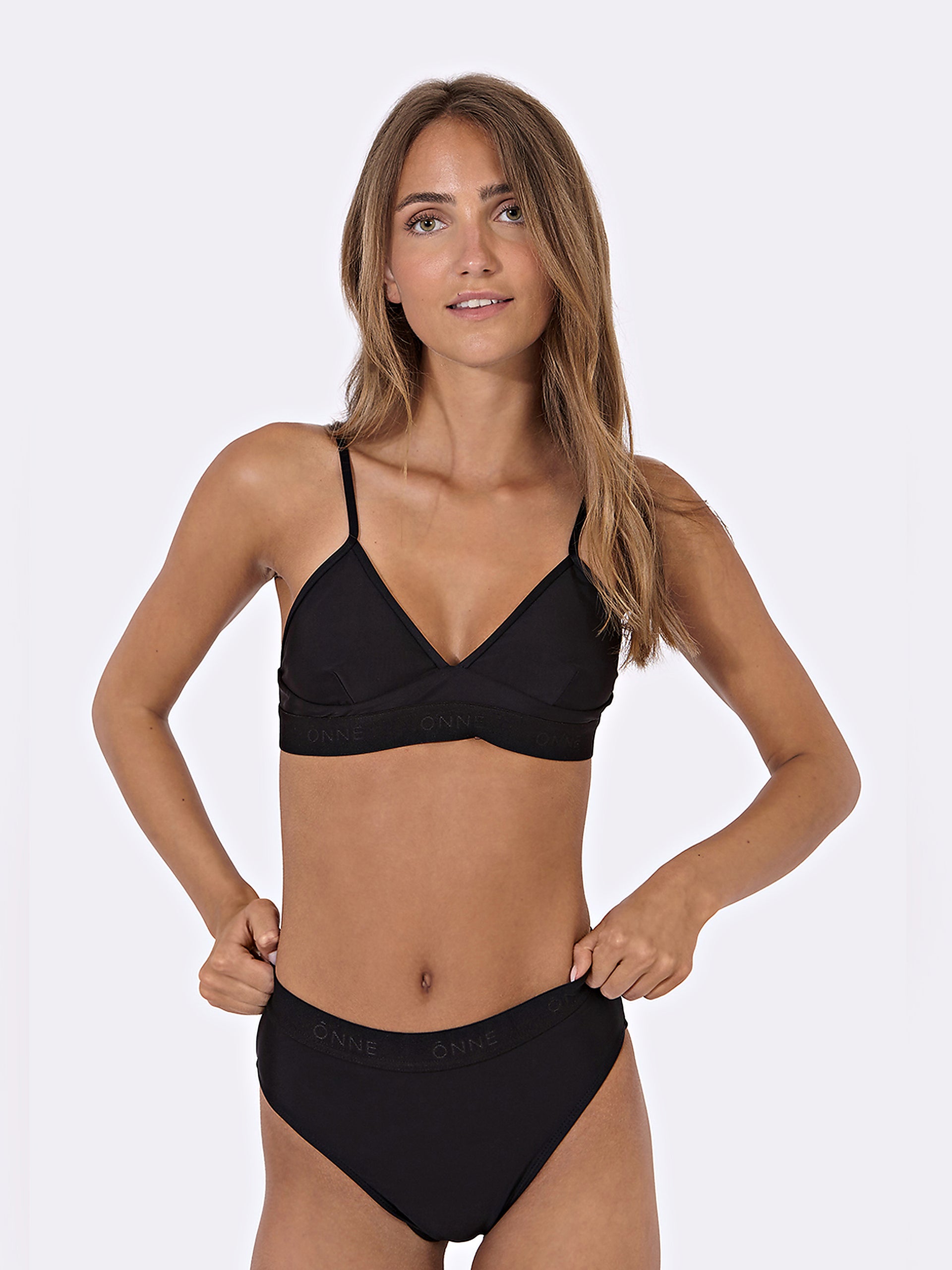 Beonne Tall Bottom Plain in Black, ÔNNE swimwear