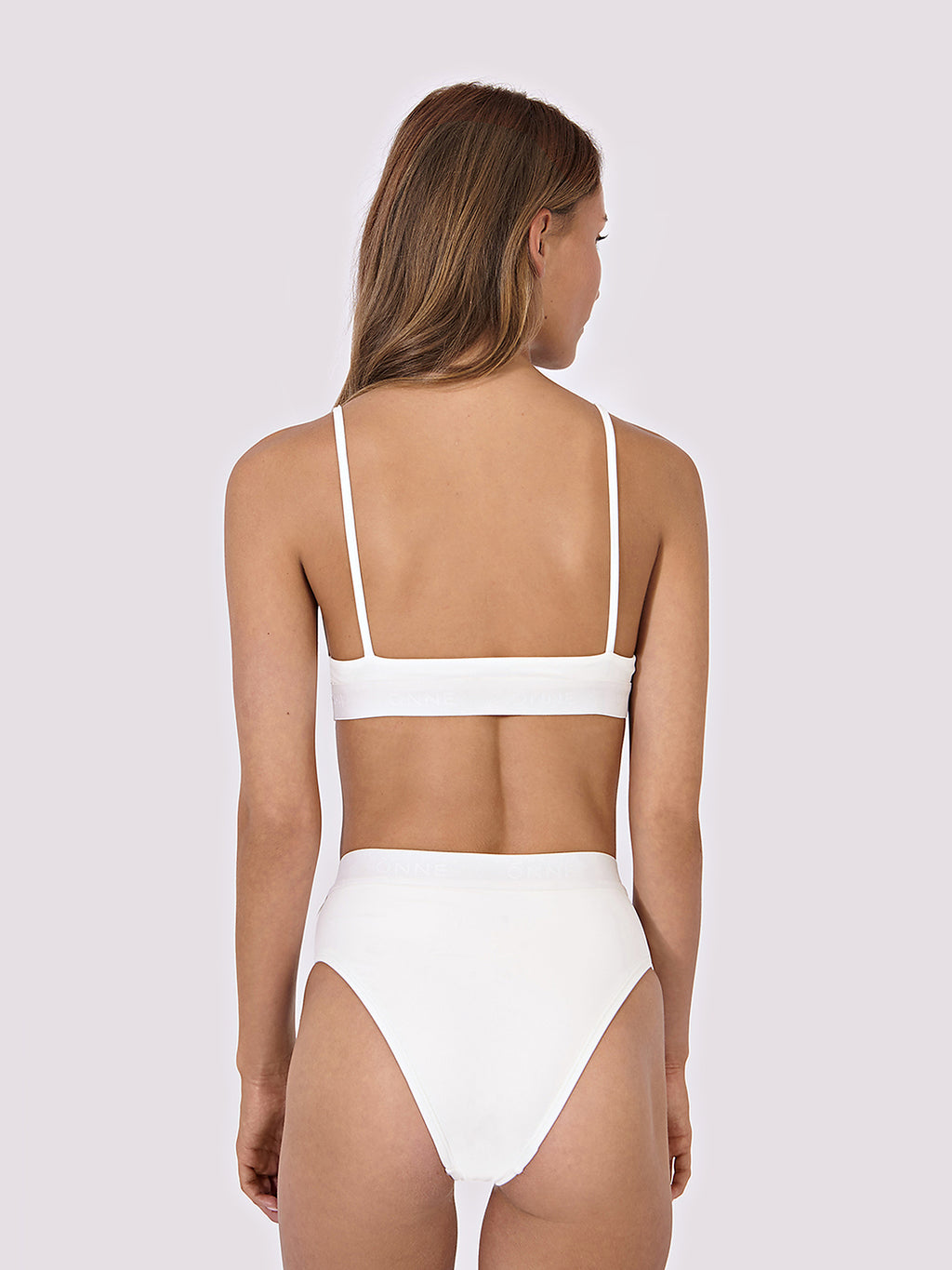 Beonne Tall Bottom Plain in White, ÔNNE swimwear