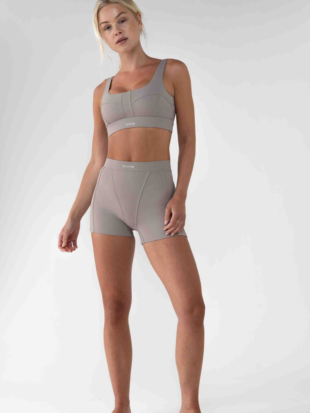 Bruna Top in Camel Gray, ÔNNE activewear