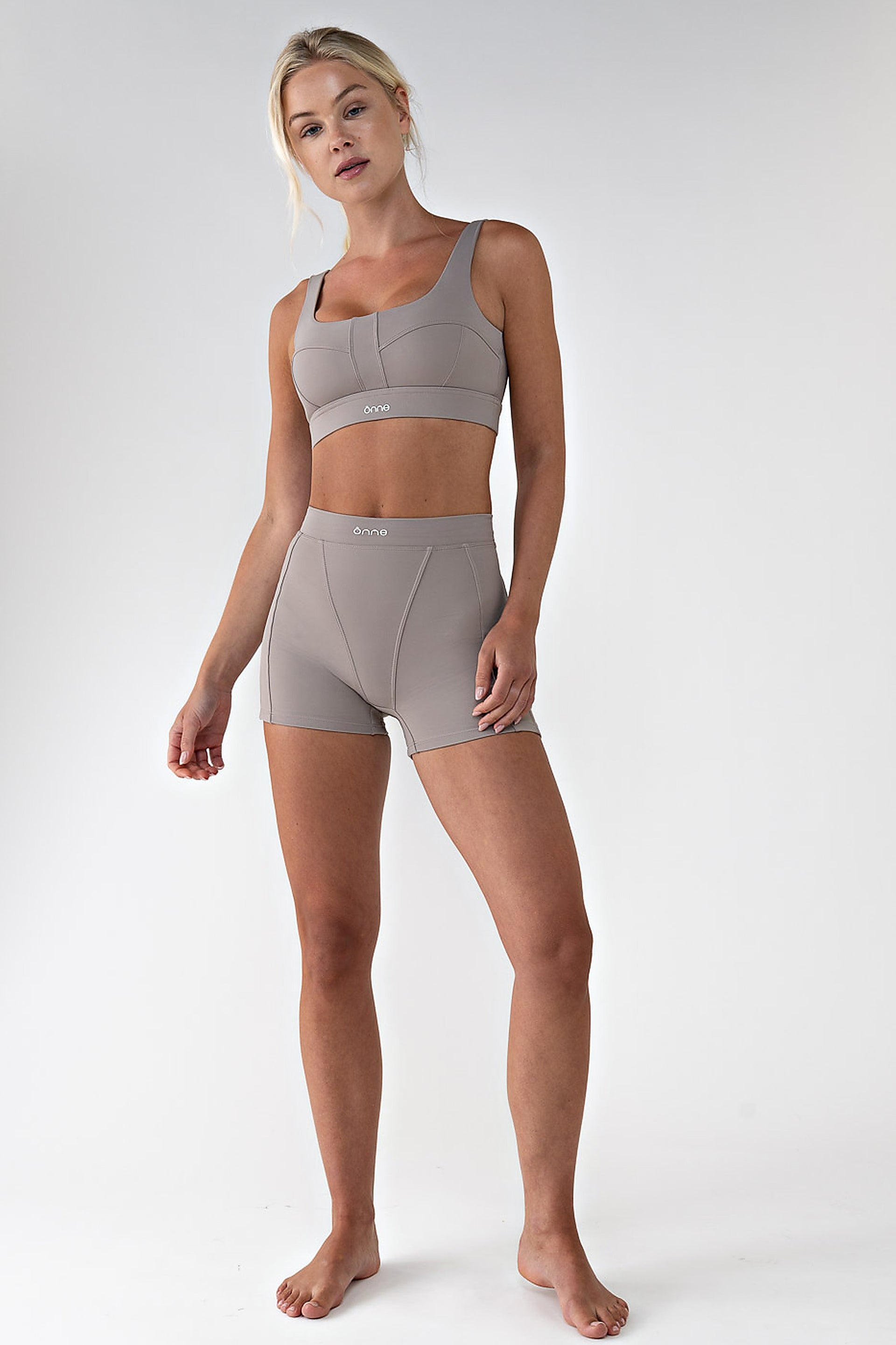 Bruna Top in Camel Gray, ÔNNE activewear