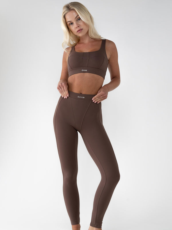 Bruna Top in Dark Brown, ÔNNE activewear