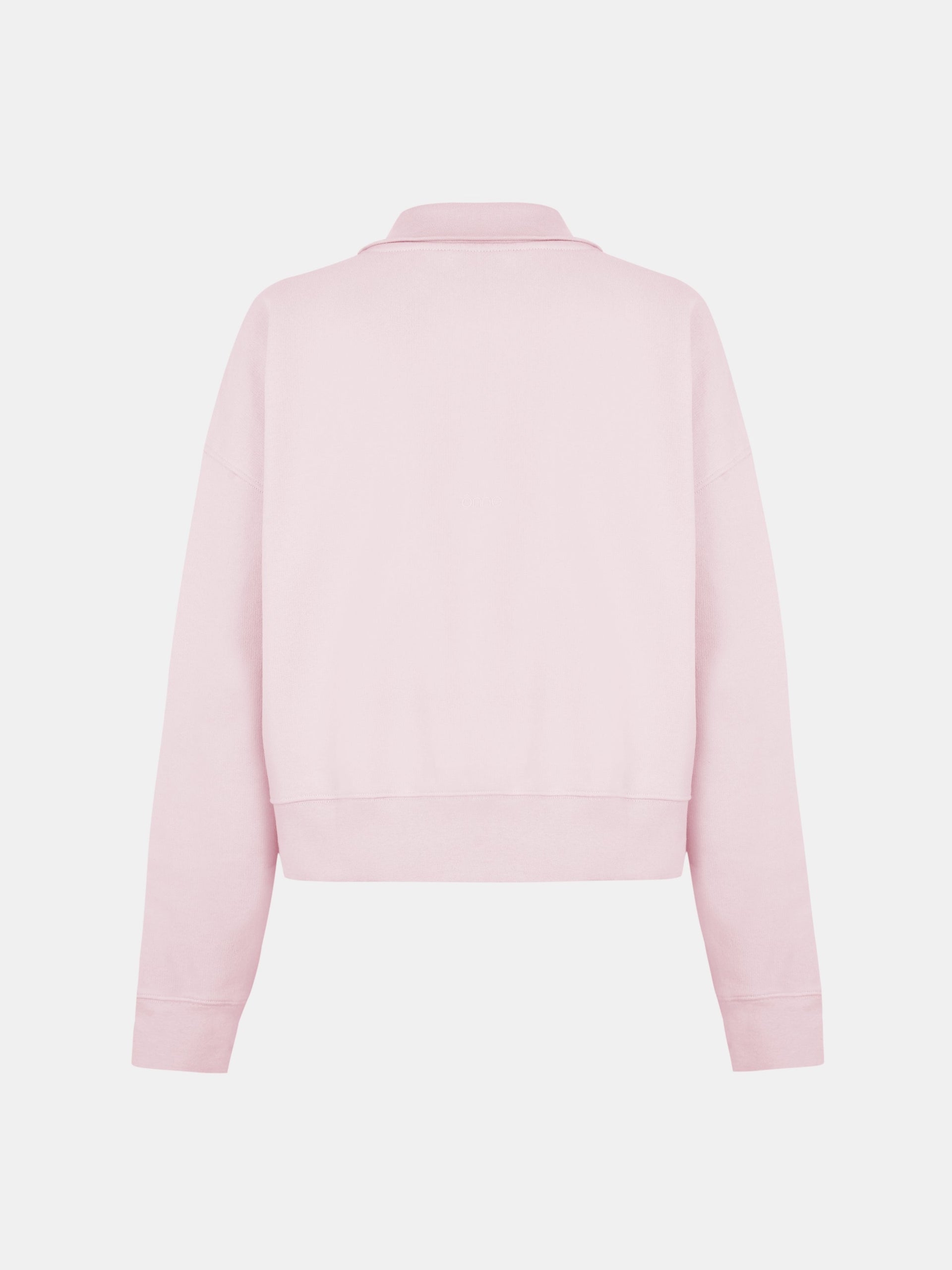 Luma Hoodie Half in Light Pink, silhouette, back, ÔNNE activewear