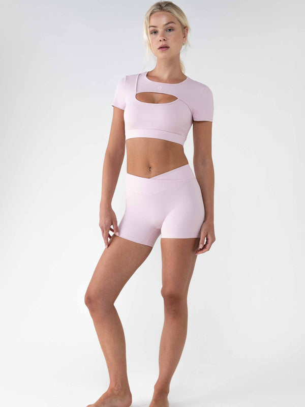 Muse Top in Peach Pink, ÔNNE activewear