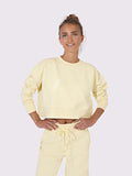 Nika Hoodie Crop in Creamy Yellow, ÔNNE activewear