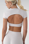 Nina Top in Gray apricot, ÔNNE activewear
