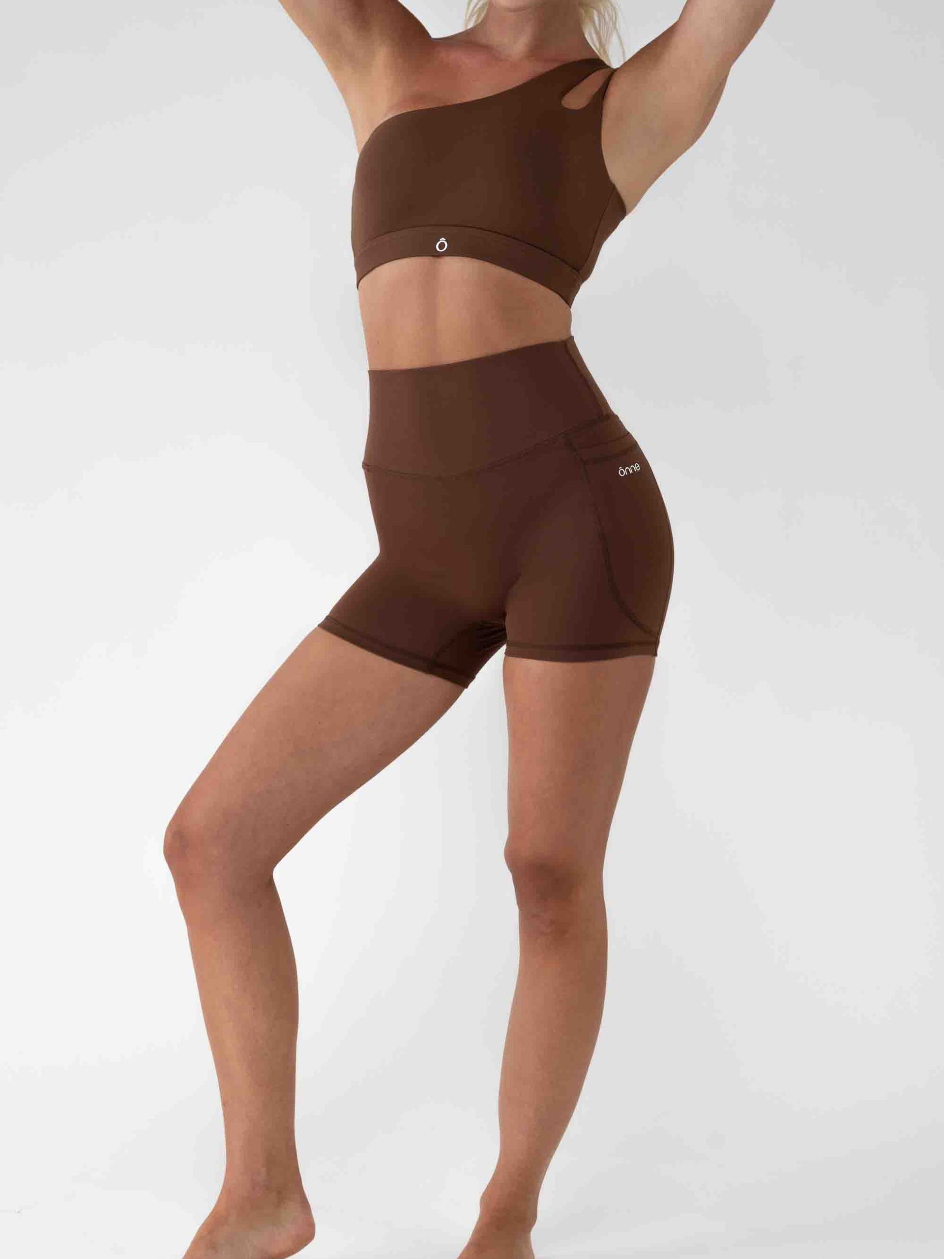 Nora Top in Birch Brown, ÔNNE activewear