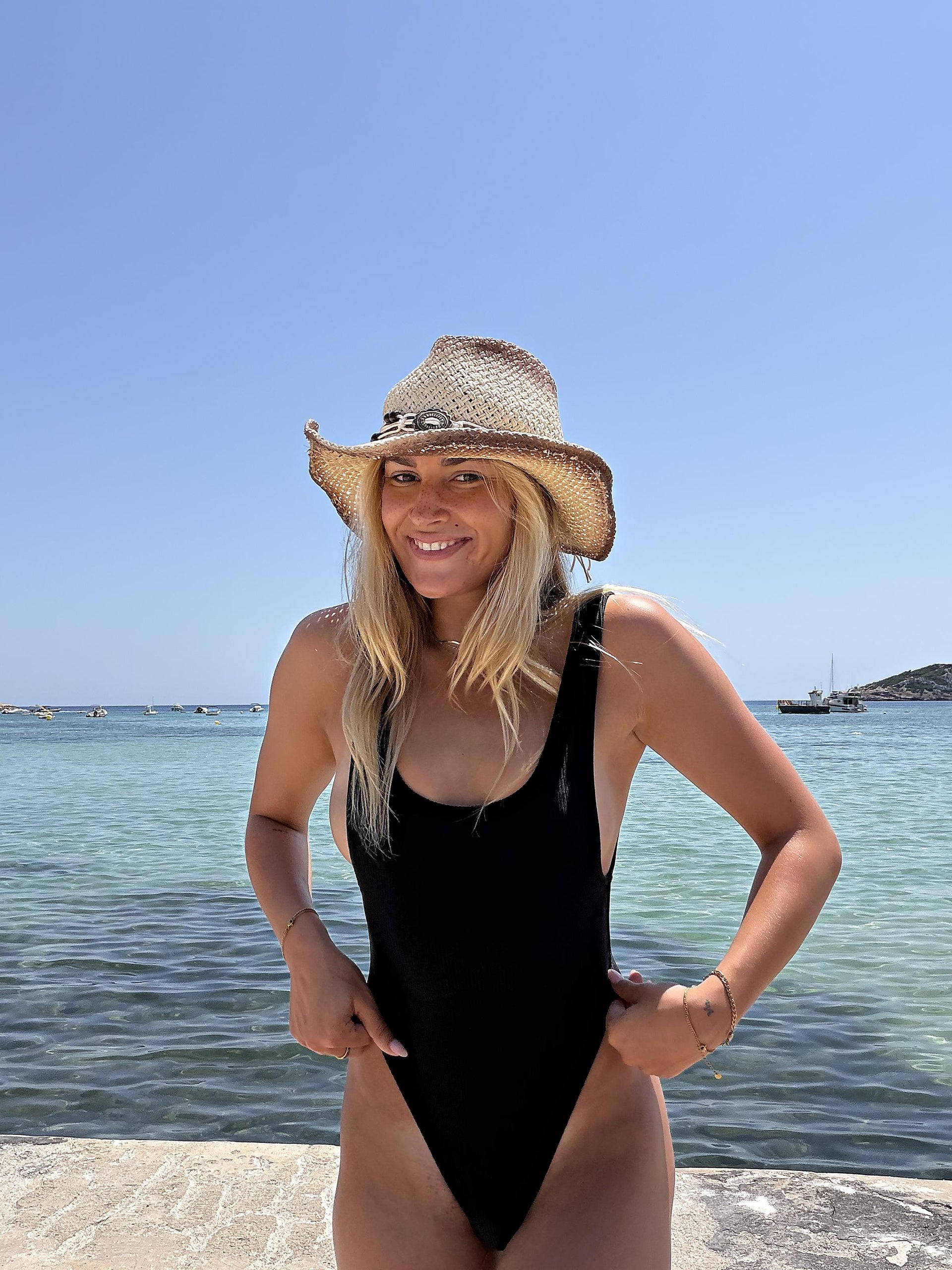 Phoenix One piece Rib in Black, ÔNNE swimwear