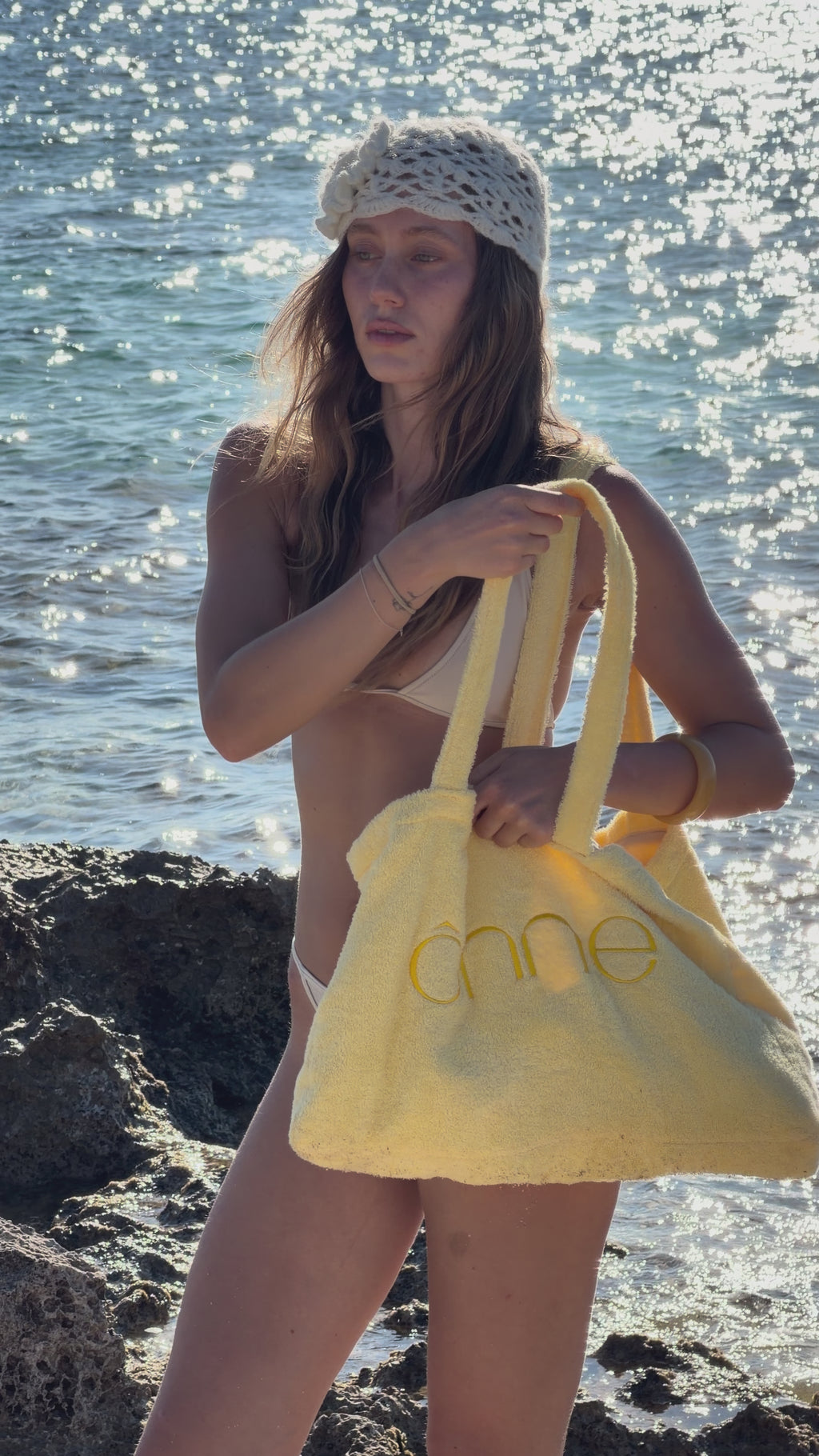 Maslin Top in Beige, ÔNNE swimwear