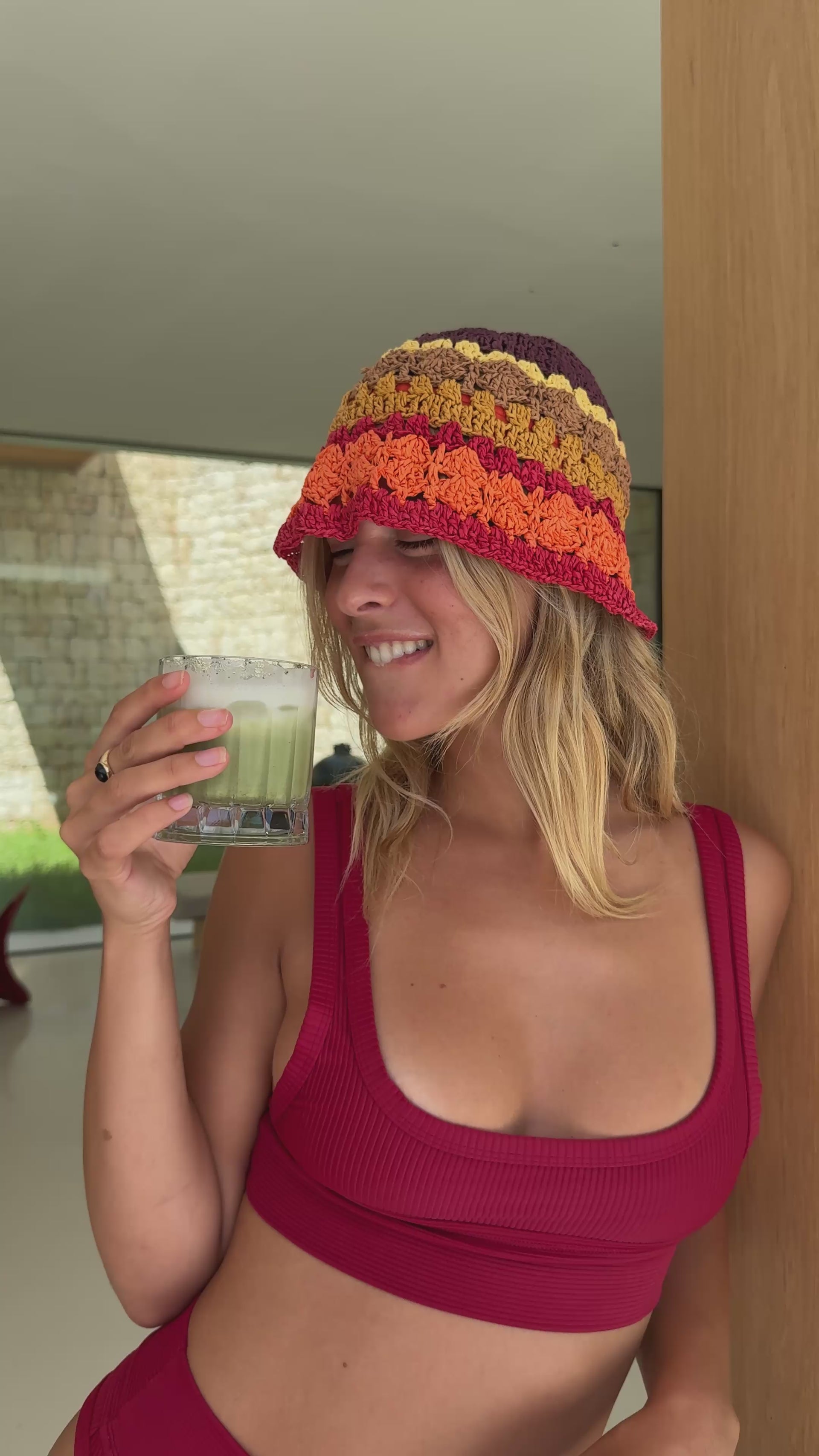 Banaba Top Rib in Wine, ÔNNE swimwear