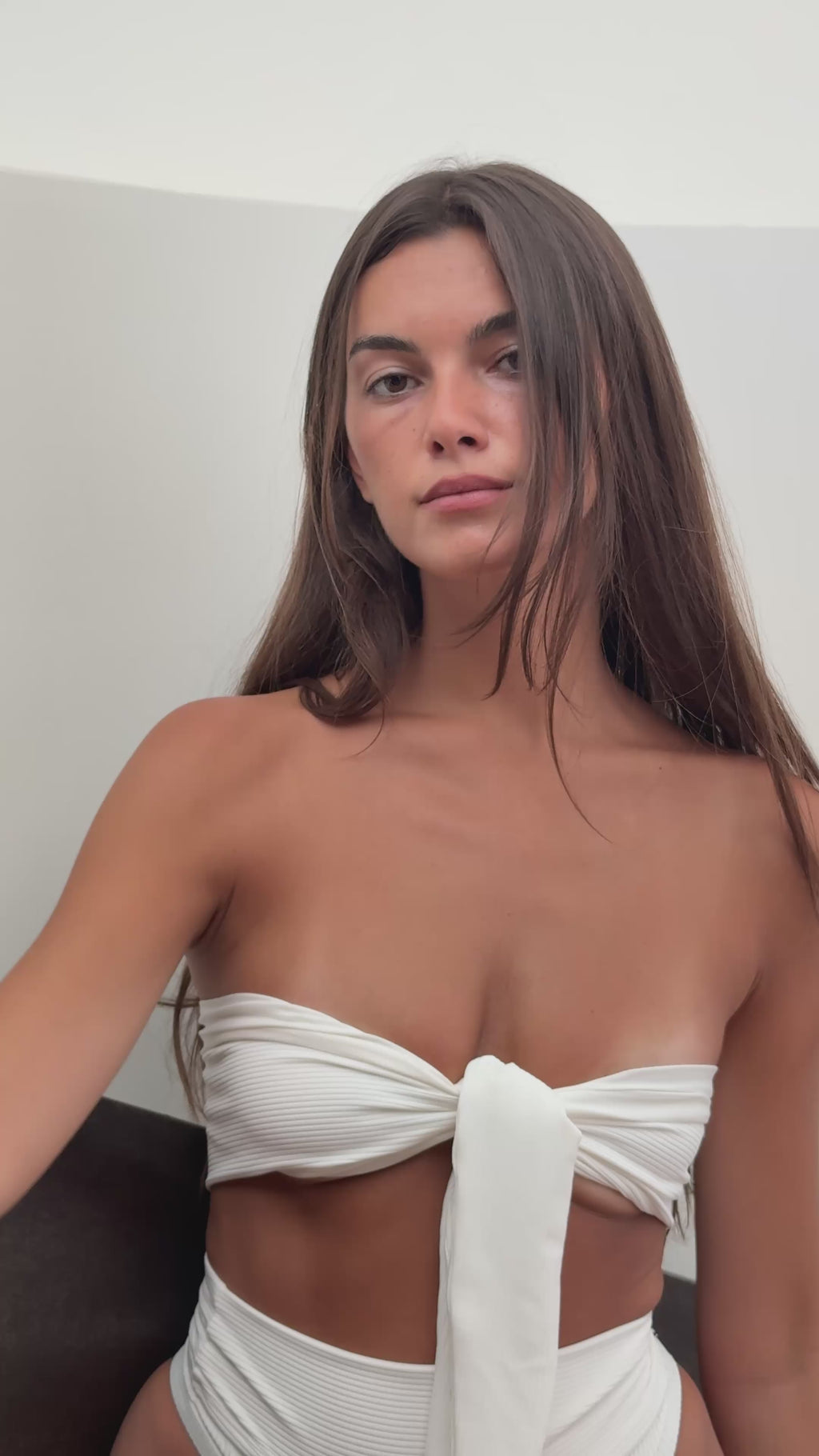 Maura Bottom Rib in White, ÔNNE swimwear